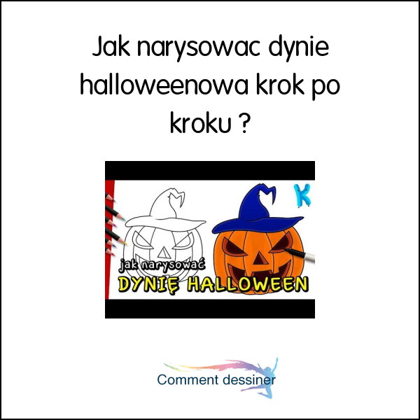 Jak narysować dynie halloweenową krok po kroku